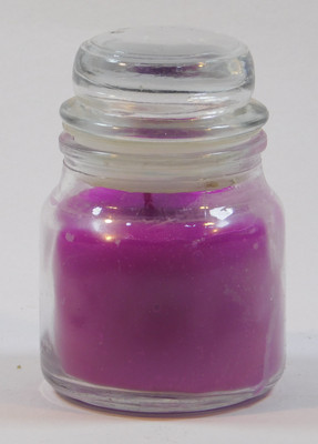 Brightshop Lavender Fragrance Jar candle- Set of 1 Candle(Purple, Pack of 1)