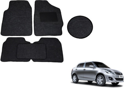 MOCKHE Fabric Standard Mat For  Maruti Suzuki New Dzire(Black)