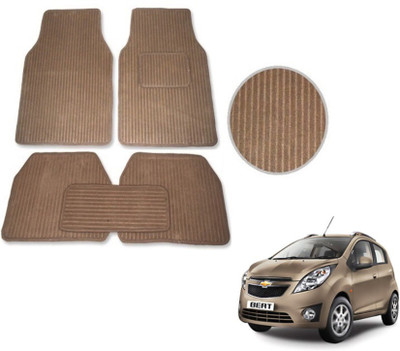 MOCKHE Fabric Standard Mat For  Chevrolet Beat(Beige)