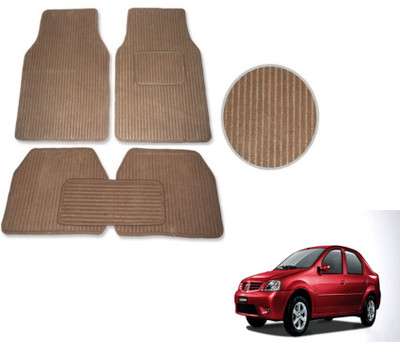MOCKHE Fabric Standard Mat For  Mahindra Logan(Beige)