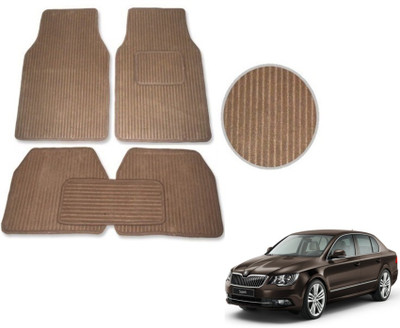 MOCKHE Fabric Standard Mat For  Skoda Superb(Beige)