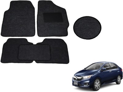 MOCKHE Fabric Standard Mat For  Honda New City(Black)