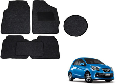 MOCKHE Fabric Standard Mat For  Honda Brio(Black)