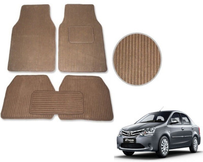 MOCKHE Fabric Standard Mat For  Toyota Etios(Beige)