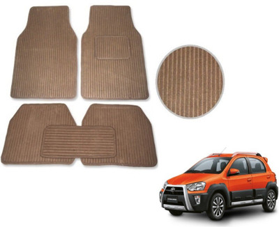 MOCKHE Fabric Standard Mat For  Toyota Etios Cross(Beige)