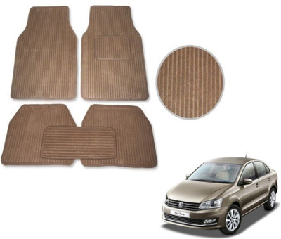 MOCKHE Fabric Standard Mat For  Volkswagen Vento(Beige)