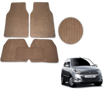 MOCKHE Fabric Standard Mat For  Hyundai i10(Beige)