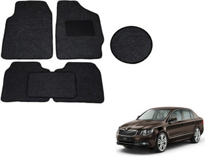 MOCKHE Fabric Standard Mat For  Skoda Superb(Black)