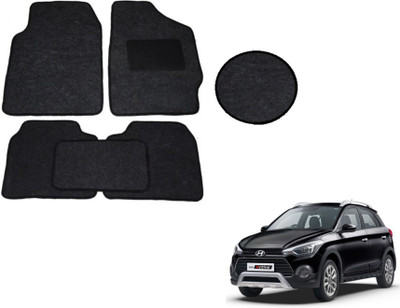 MOCKHE Fabric Standard Mat For  Hyundai i20(Black)