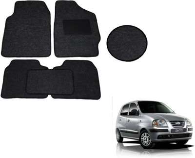 MOCKHE Fabric Standard Mat For  Hyundai Santro(Black)