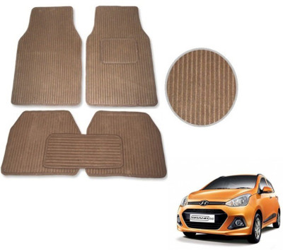 MOCKHE Fabric Standard Mat For  Hyundai Grand i10(Beige)