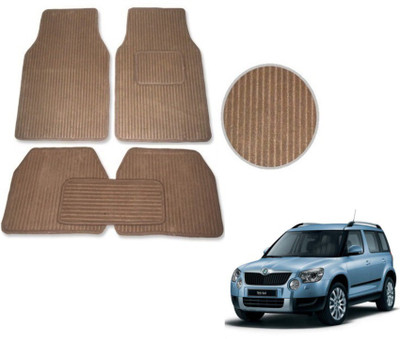 MOCKHE Fabric Standard Mat For  Skoda Yeti(Beige)