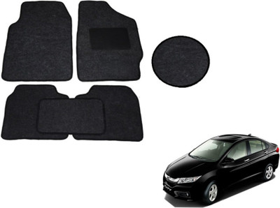 MOCKHE Fabric Standard Mat For  Honda City(Black)