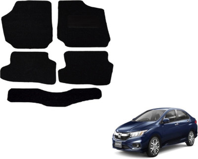 MOCKHE Fabric Standard Mat For  Honda New City(Black)