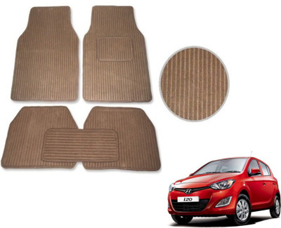 MOCKHE Fabric Standard Mat For  Hyundai i20(Beige)