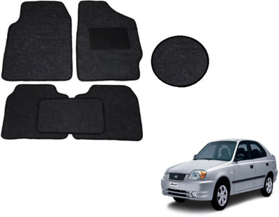 MOCKHE Fabric Standard Mat For  Hyundai Accent(Black)