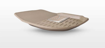 Printo Fine India PVC (Polyvinyl Chloride) 3D Mat For  Toyota Corolla Altis(Beige)