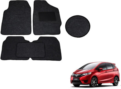 MOCKHE Fabric Standard Mat For  Honda Jazz(Black)