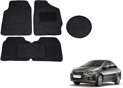 MOCKHE Fabric Standard Mat For  Fiat Linea(Black)