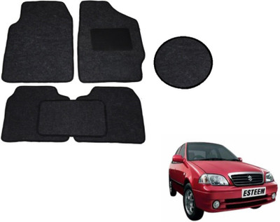 MOCKHE Fabric Standard Mat For  Maruti Suzuki Esteem(Black)