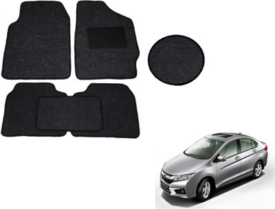 MOCKHE Fabric Standard Mat For  Honda City(Black)