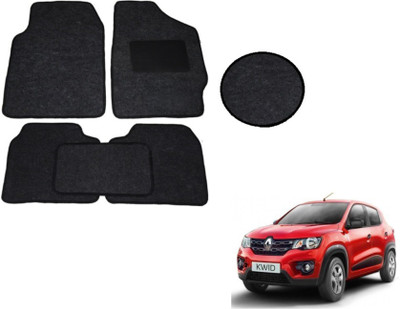 MOCKHE Fabric Standard Mat For  Renault Kwid(Black)