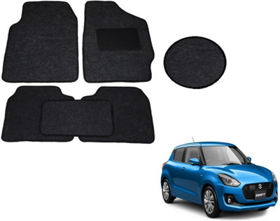 MOCKHE Fabric Standard Mat For  Maruti Suzuki New Swift(Black)