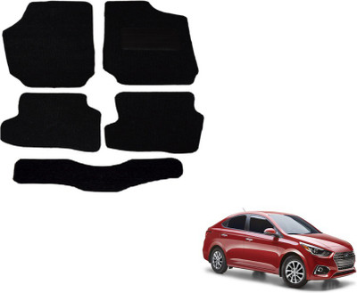 MOCKHE Fabric Standard Mat For  Hyundai Verna(Black)