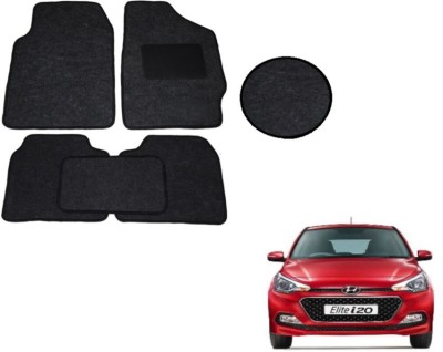 MOCKHE Fabric Standard Mat For  Hyundai Elite i20(Black)