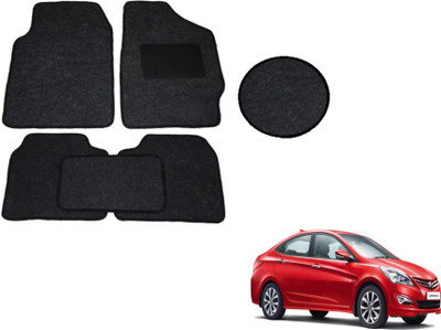 MOCKHE Fabric Standard Mat For  Hyundai Verna Fluidic(Black)