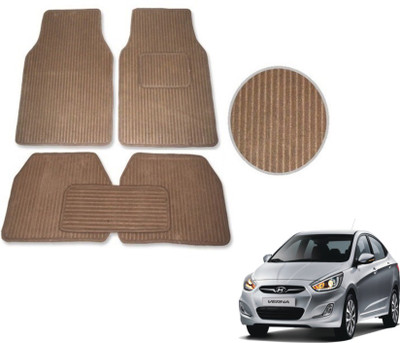 MOCKHE Fabric Standard Mat For  Hyundai Fluidic Verna(Beige)