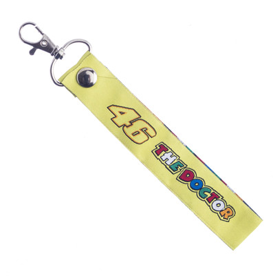 Techpro Soft Fabric Valentino Rossi Dr46 Locking Key Chain(Multicolor)