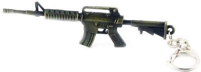 

ShopTop Imported US Armey ( M4A War Gun ) with lock Locking Key Chain(Green)