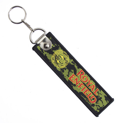 

Techpro Doublesided Green Cloth RoyalEnfield Key Chain(Multicolor)