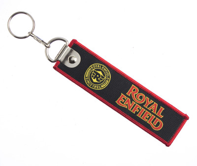 

Techpro Doublesided Black Cloth RoyalEnfield Design Key Chain(Multicolor)