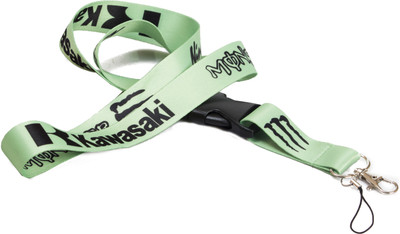 

Techpro Fabric ID Tag Card Holder Ninja Kawasaki Locking Key Chain(Multicolor)