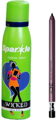 

Oriflame Sweden The ONE Gel Eye Liner Pencil 0.5g ( Black - 32091 ) With one sparkle perfume spray 150 ml(Set of 2)