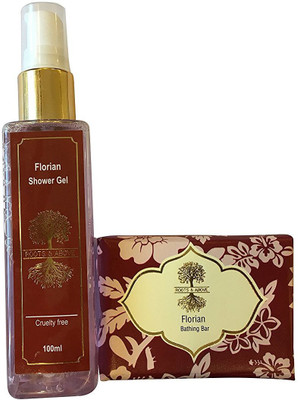 

Roots and Above Florian Glycerin Bathing Bar Soap (100g) And Florian Shower Gel (100ml) Combo(Set of 2)