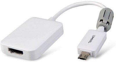 

Microware Micro USB MHL 2.0 To HDMI Adapter Cable for HDTV Android Samsung Galaxy S3 S4 S5 Note 3 4 Reversible Micro USB(White)