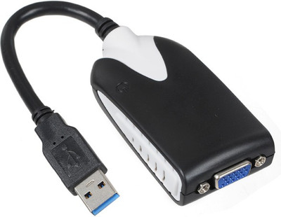 

Microware USB 3.0 to VGA Multi-display Adapter, Supports Maximum Resolution Up 2,048x1,152px High Resolution USB Cable(White & Black)