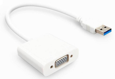 

Microware USB 3.0 to VGA Adapter Converter, External Video Card, Multi-monitor Adapter, Support Max Resolution 1080p, for PC Laptop Windows 10/ 8.1/ 8/ 7/ XP USB Cable(White)