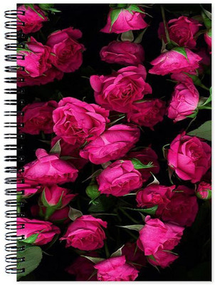 

VenTechno A5 Diary(Flower Designer Wirebound Ruled Paper Sheets Personal and Office Stationary Notebooks Diary, Multicolor)