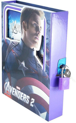 

Oytra A5 Diary(Avengers Personal Diary with Lock & Key, Multicolor)