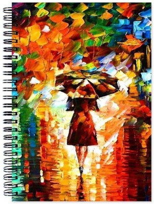 

VenTechno A5 Diary(Scenery Designer Wirebound Ruled Paper Sheets Personal and Office Stationary Notebooks Diary, Multicolor)