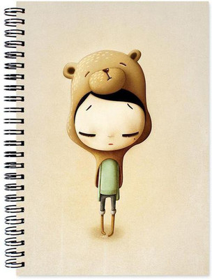 

VenTechno A5 Diary(Cartoon Designer Wirebound Ruled Paper Sheets Personal and Office Stationary Notebooks Diary, Multicolor)