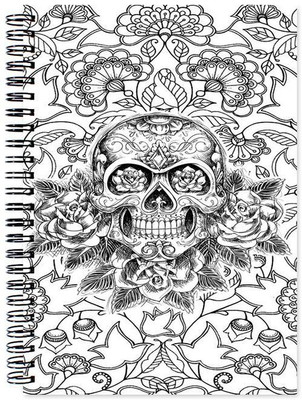 Chesta Enterprises A5 Note Book(Black and White Art, Multicolor)