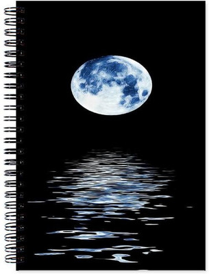 

VenTechno A5 Diary(Moon Designer Wirebound Ruled Paper Sheets Personal and Office Stationary Notebooks Diary, Multicolor)