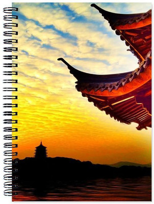 

VenTechno A5 Diary(Scenery Designer Wirebound Ruled Paper Sheets Personal and Office Stationary Notebooks Diary, Multicolor)