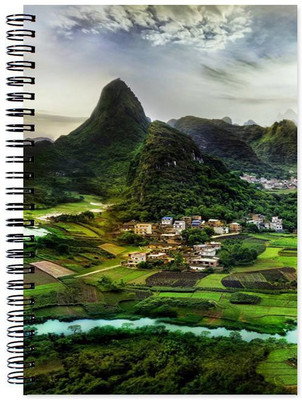 

VenTechno A5 Diary(Scenery Designer Wirebound Ruled Paper Sheets Personal and Office Stationary Notebooks Diary, Multicolor)