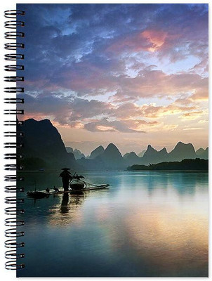 

VenTechno A5 Diary(Scenery Designer Wirebound Ruled Paper Sheets Personal and Office Stationary Notebooks Diary, Multicolor)